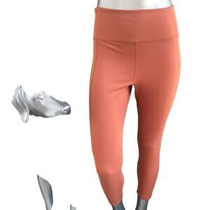 Girlfriend Burnt Orange High Waist Leggings Inner Back Pocket Women’s Size L